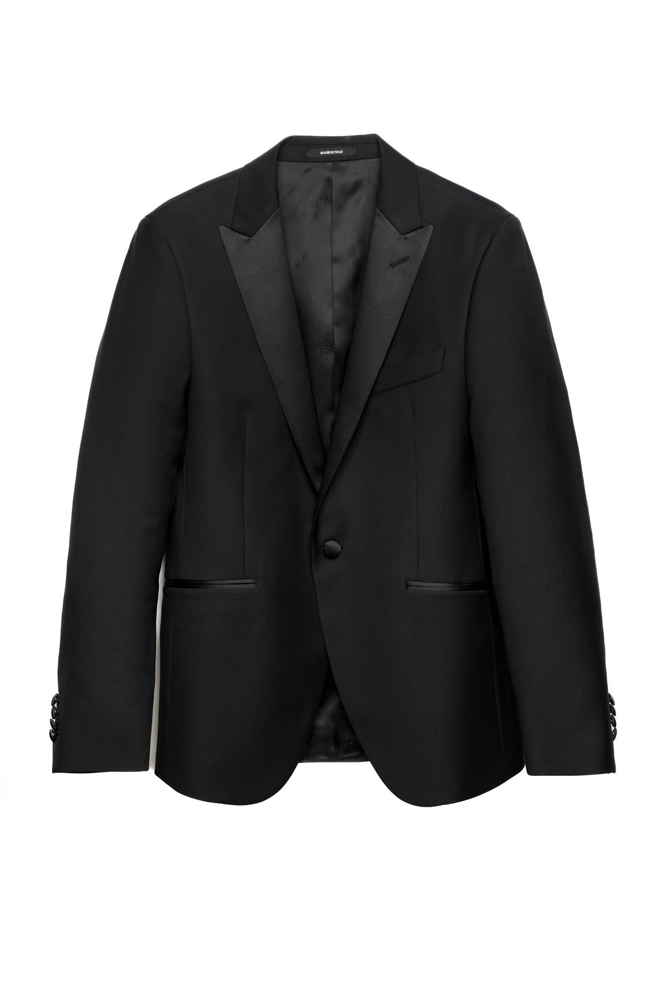 Black Tuxedo With Peak Lapels