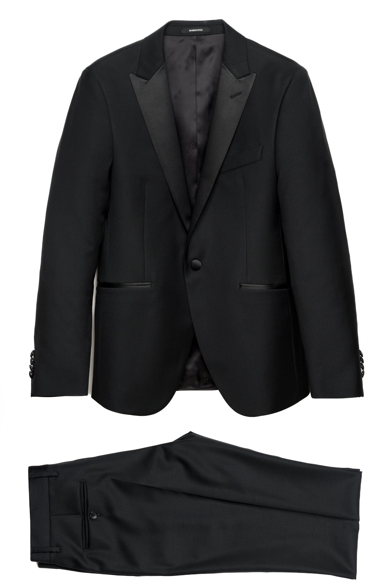 Black Tuxedo With Peak Lapels