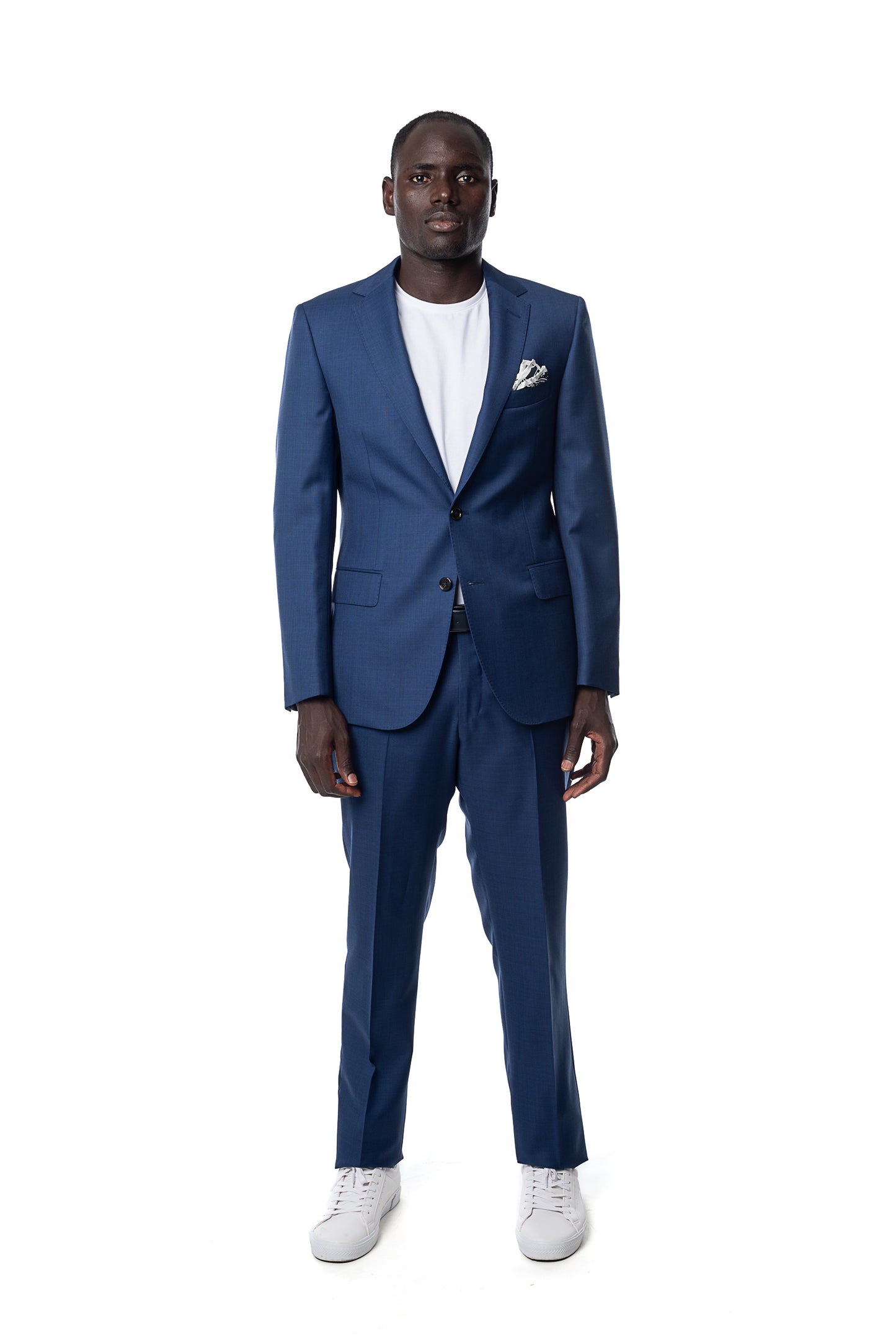 Royal Blue Suit Made in Wool from the Vitale Barberis Canonico Woollen Mill.