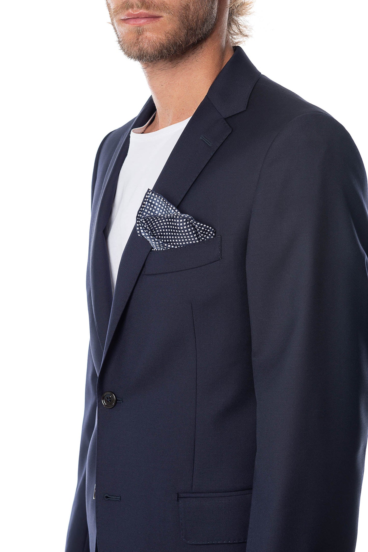 Blue Blazer Made in Wool