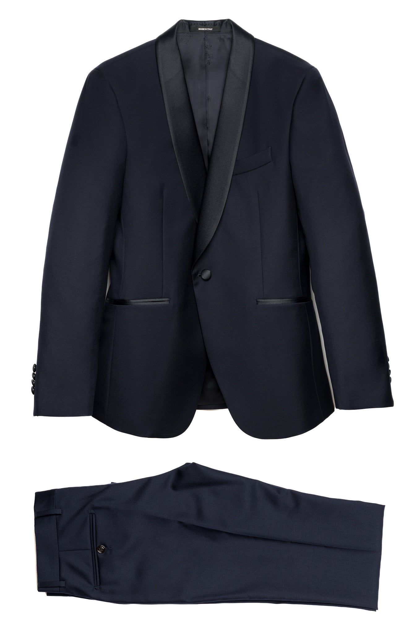 Blue Tuxedo With Shawl Lapel