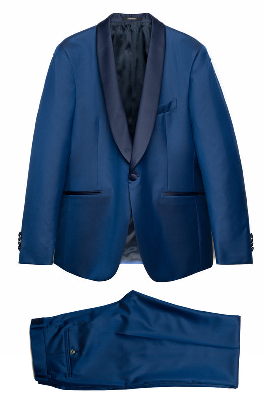 Royal Blue Tuxedo With Shawl Lapel