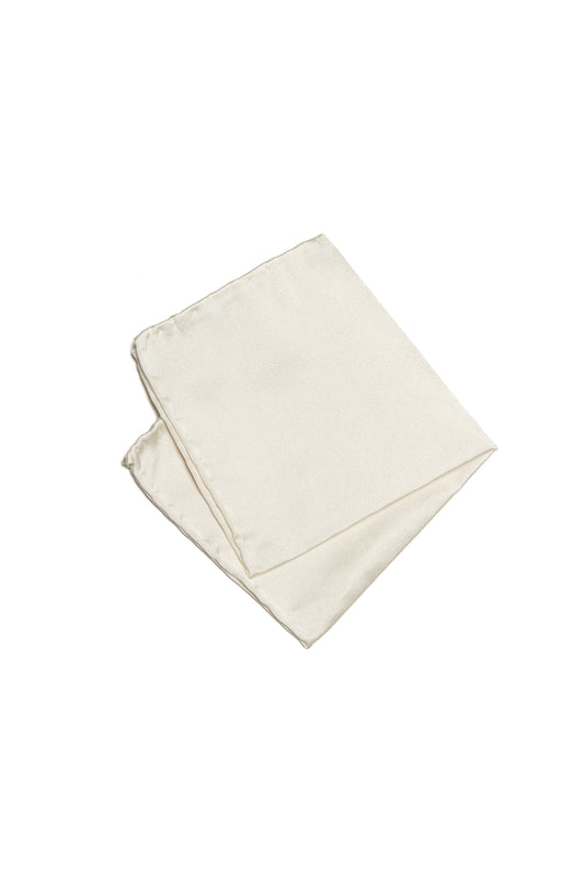 White Pochette 100% Silk - Made In Italy